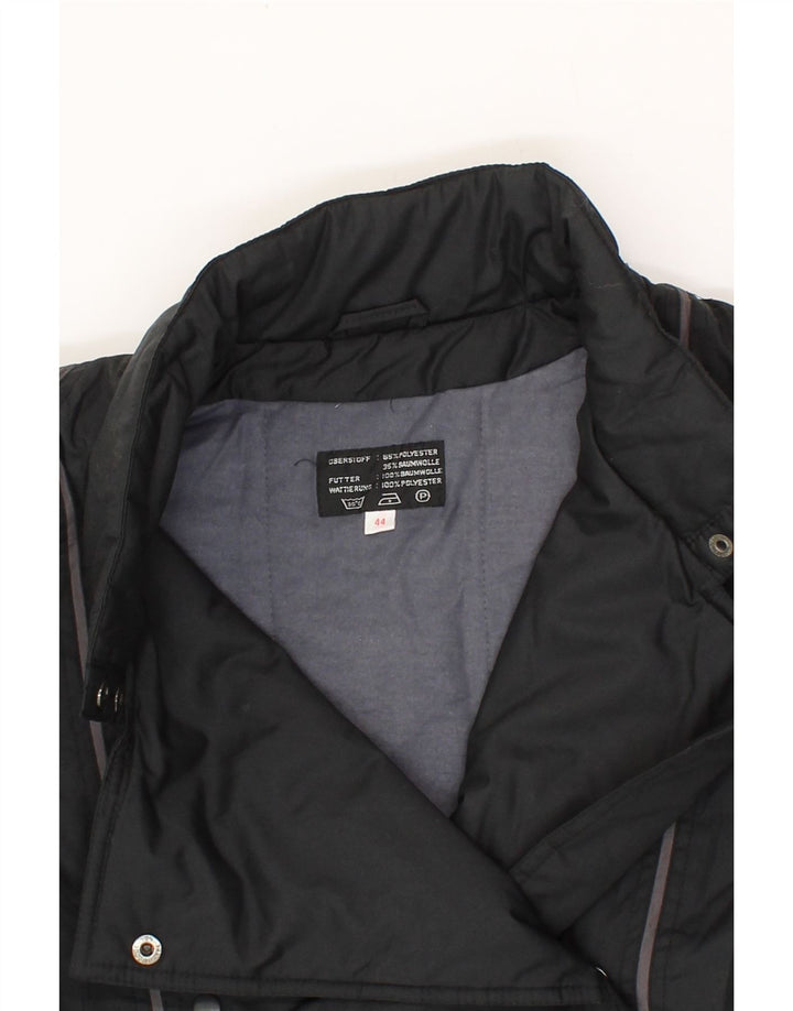 VINTAGE Womens Windbreaker Jacket EU 44 XL Black Polyester Vintage Vintage and Second-Hand Vintage from Messina Hembry 