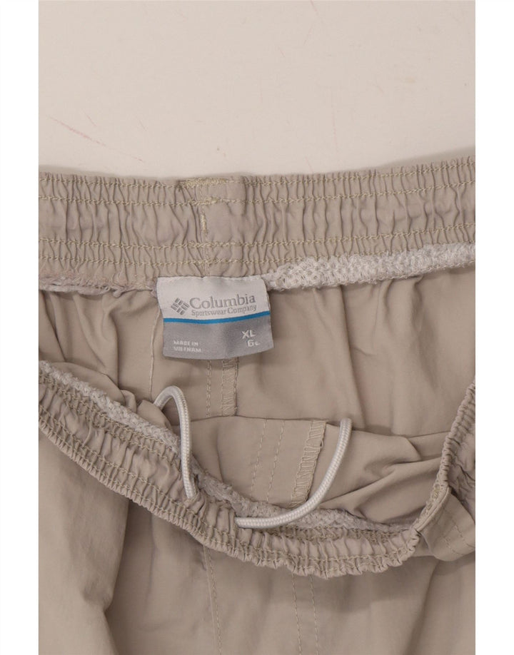 COLUMBIA Mens Sport Shorts XL Beige Nylon Vintage Columbia and Second-Hand Columbia from Messina Hembry 