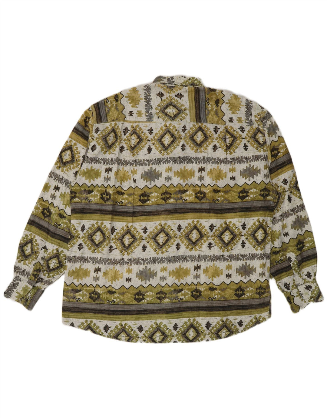 Koszula męska Fitzroy XL, zielona, geometryczna