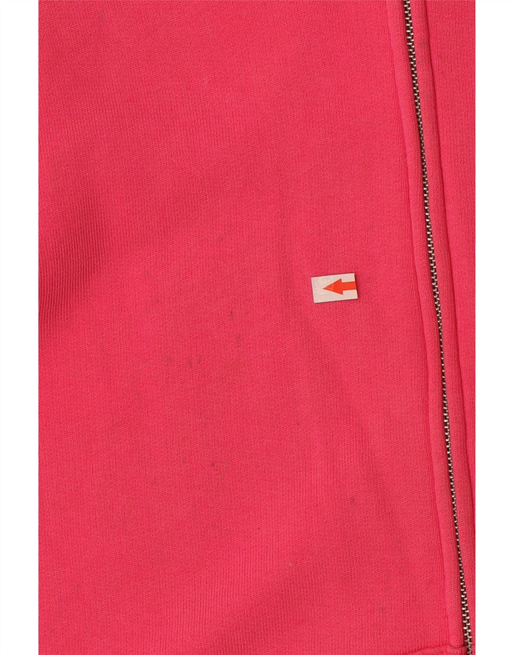 Marks & Spencer Damski sweter z kapturem i zamkiem, UK 12, średni, różowy, bawełniany