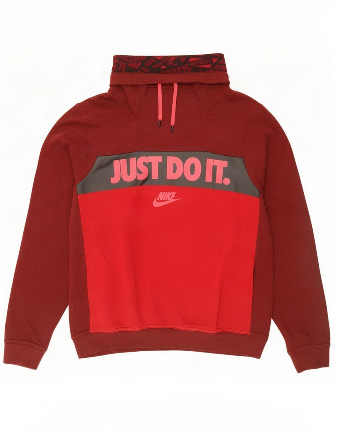 Damska bluza dresowa Nike Graphic UK 14, bawełniana, w kolorze średniej czerwieni