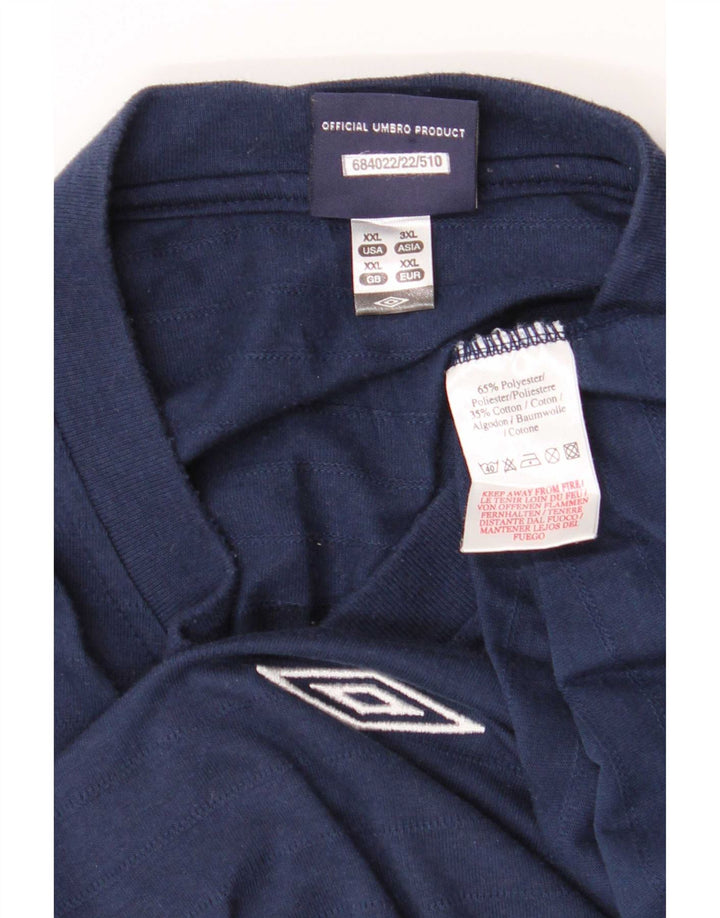 T-shirt męski Umbro Top 2XL Granatowy poliester