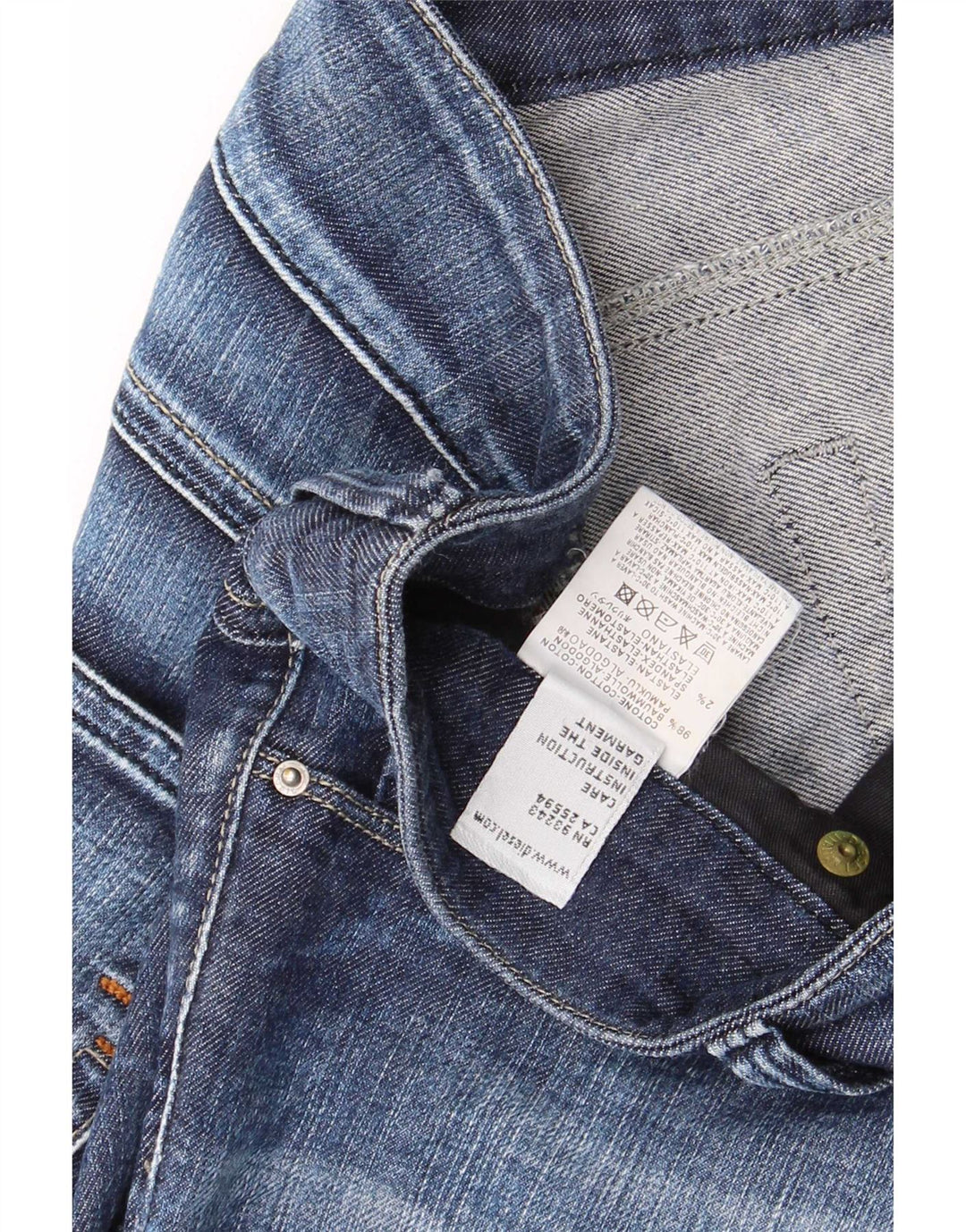 Damskie jeansy rozkloszowane Diesel W28 L32 Niebieskie bawełniane