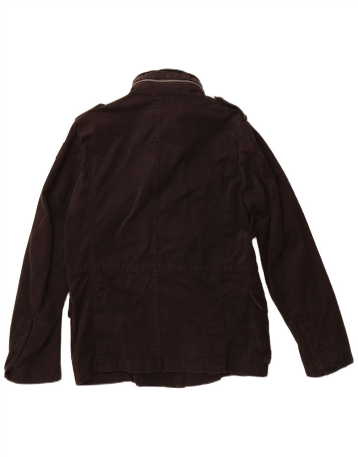 Męska kurtka wojskowa Diesel UK 40, duża, czarna, bawełniana