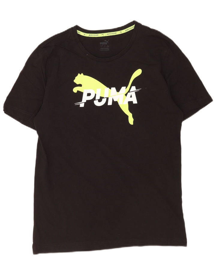 Męska koszulka z grafiką Puma, mała czarna