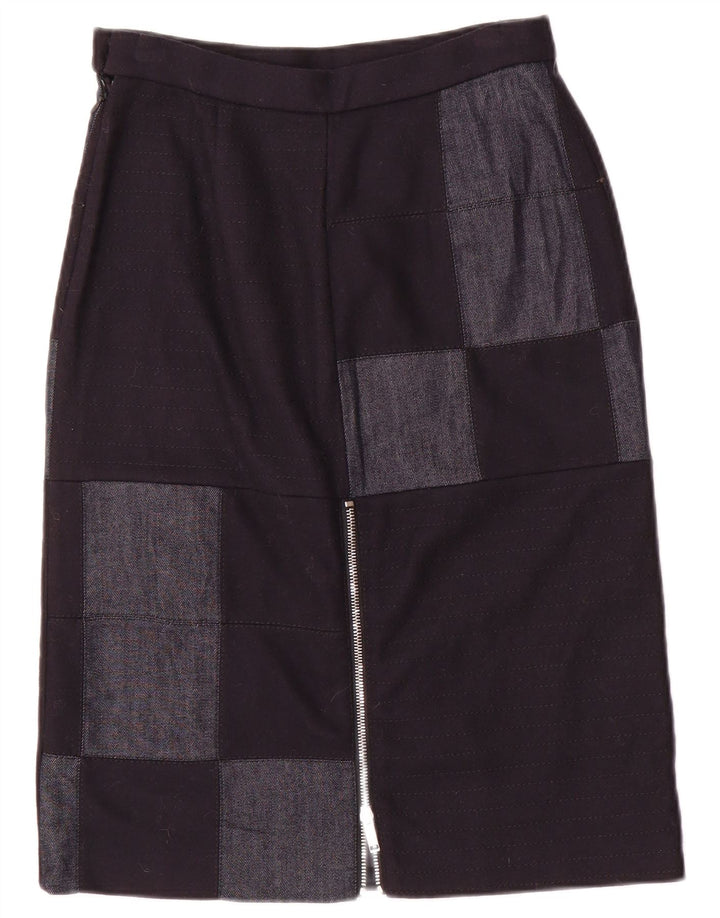 Damska spódnica midi Iceberg IT 40 Small W26 Granatowy patchworkowy nylon