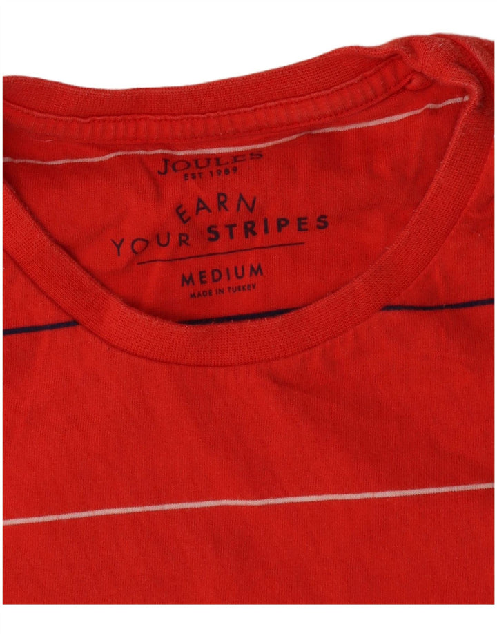T-shirt męski Joules, bawełniany, w średnie czerwone paski