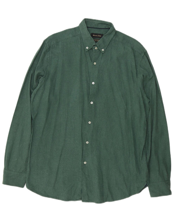 Koszula męska Massimo Dutti XL, zielona