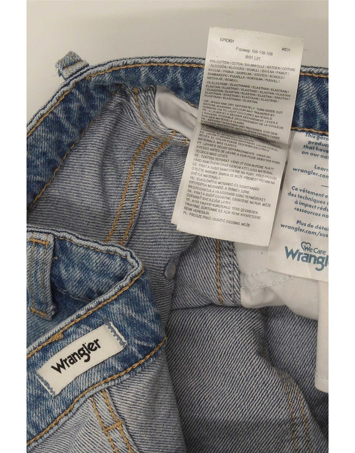 Wrangler Męskie proste dżinsy Mom Straight W36 L32 Niebieskie bawełniane