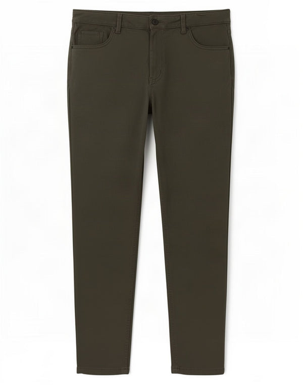Marks & Spencer Damskie proste spodnie codzienne UK 18 XL W36 L28 Zielone