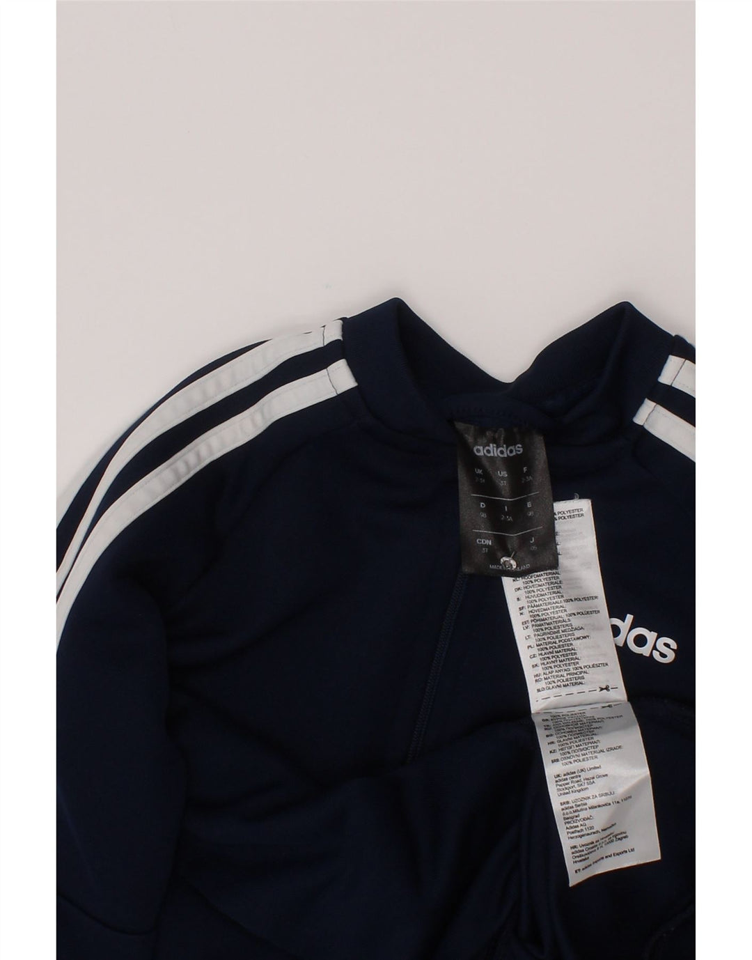 Kurtka chłopięca Adidas Dresowa Top 7-8 Lat Granatowa Poliester