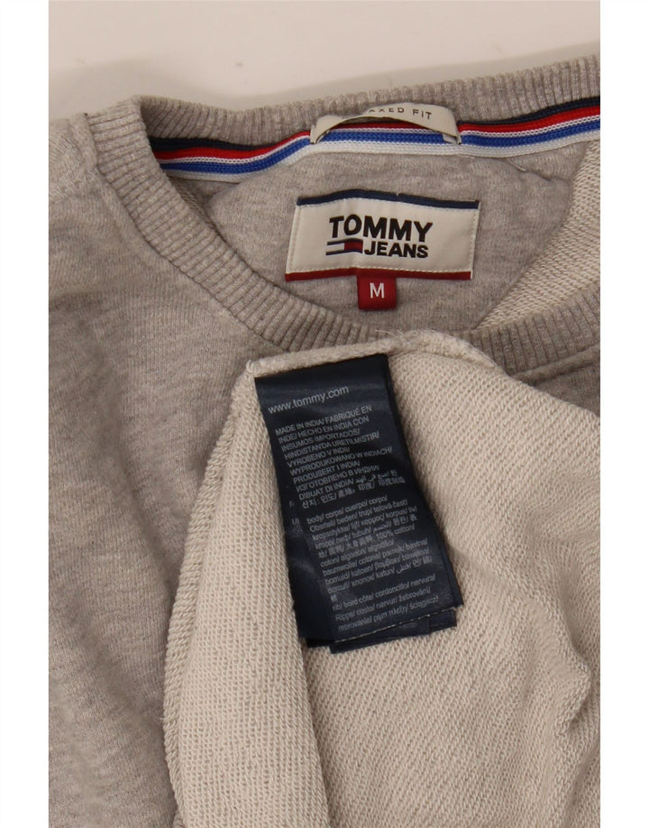 Męska bluza dresowa Tommy Hilfiger o swobodnym kroju, średnioszara, bawełniana
