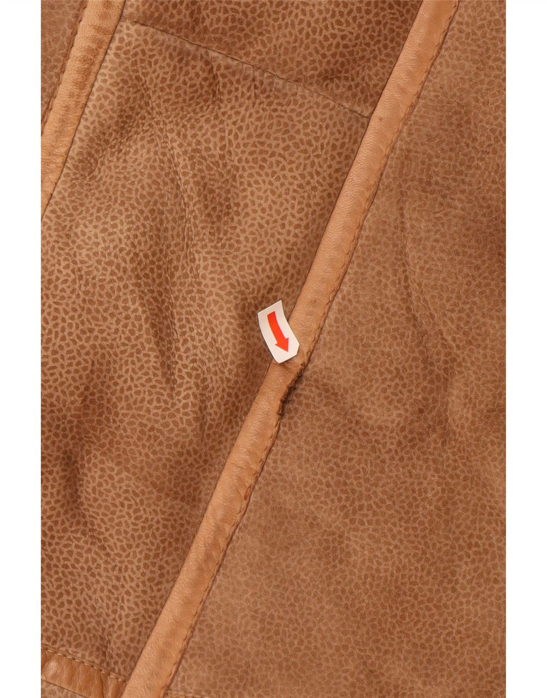 Płaszcz damski VINTAGE UK 16 z dużym brązowym nadrukiem zwierzęcym