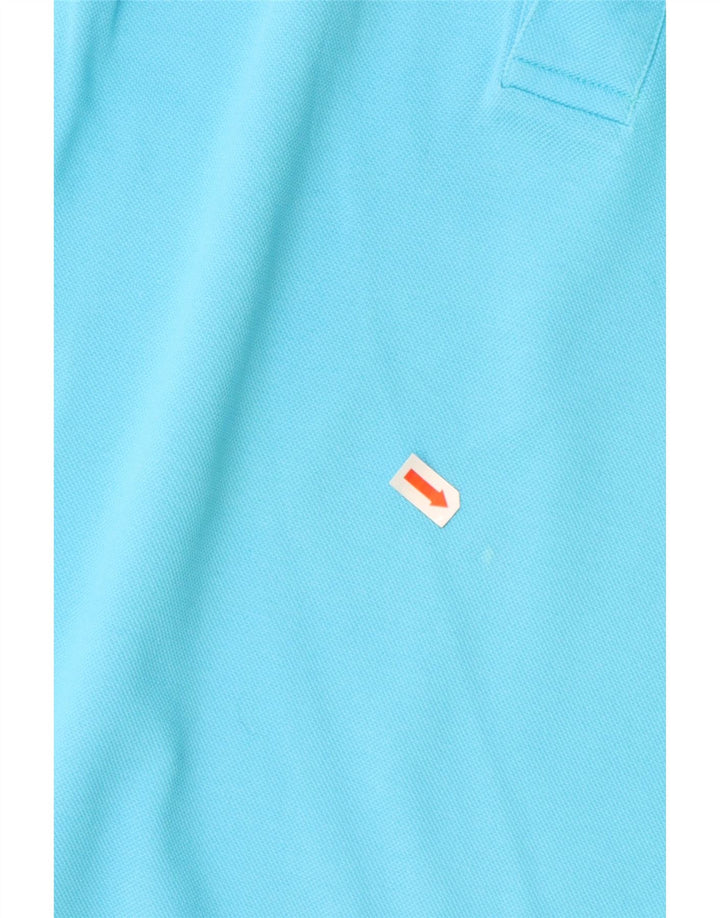 Męska koszulka polo o regularnym kroju HARMONT & BLAINE, duża, niebieska, bawełniana