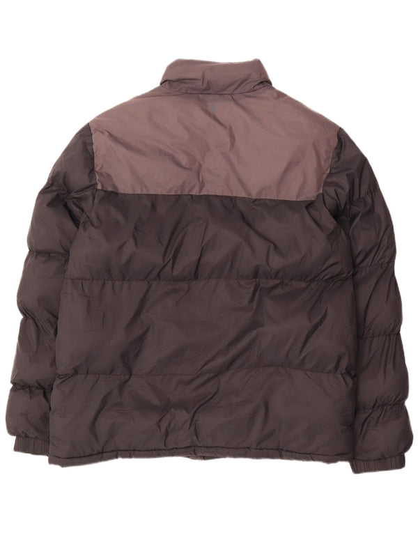 Męska ocieplana kurtka Mountain Warehouse UK 40, duży czarny nylon w bloki kolorów
