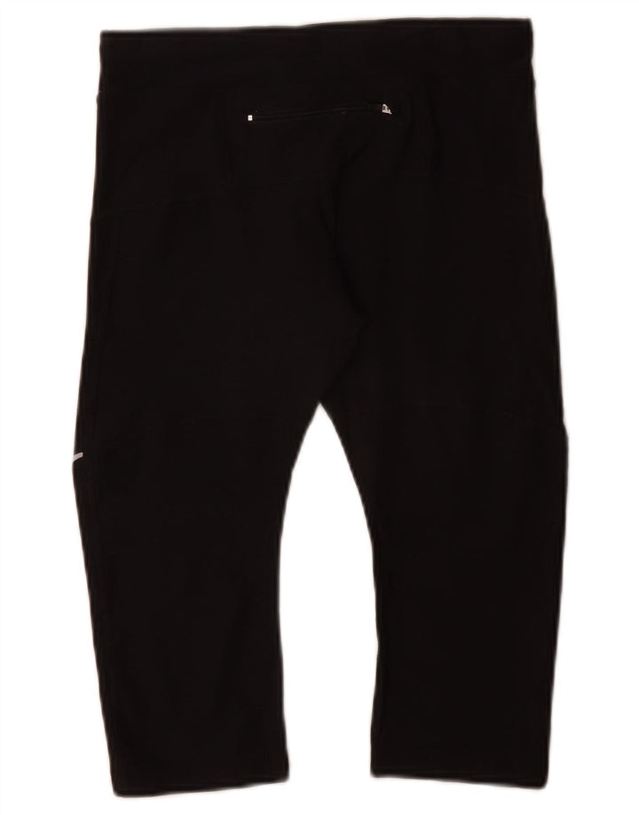 Damskie legginsy Nike Dri Fit Capri UK 4 XS, czarny poliester