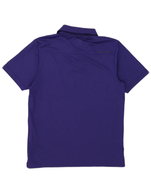 Męska koszulka polo Under Armour Heat Gear w kolorze średnioniebieskim, z poliestru