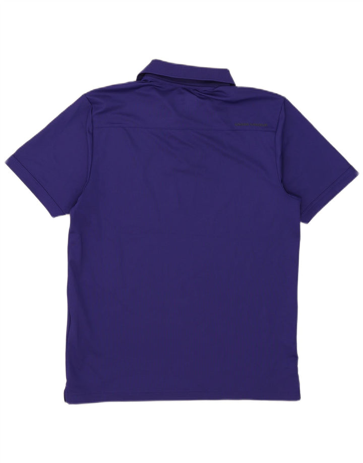 Męska koszulka polo Under Armour Heat Gear w kolorze średnioniebieskim, z poliestru