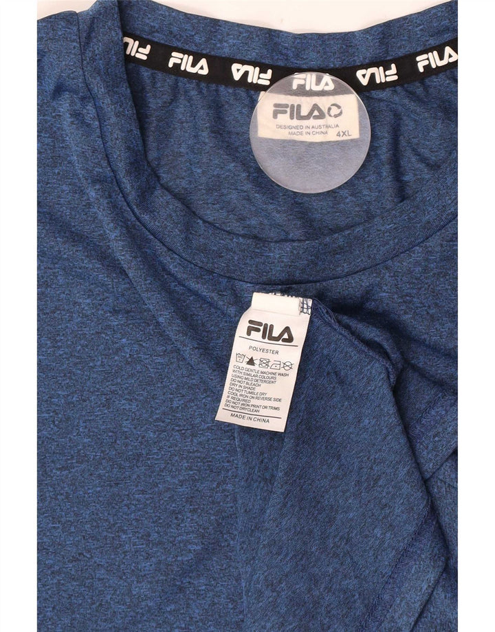 T-shirt męski Fila Top 4XL Granatowy poliester