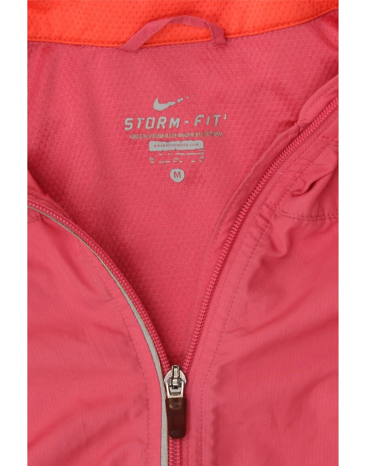 Damska kurtka przeciwdeszczowa Nike Storm-Fit UK 12, poliester w kolorze średniego różu