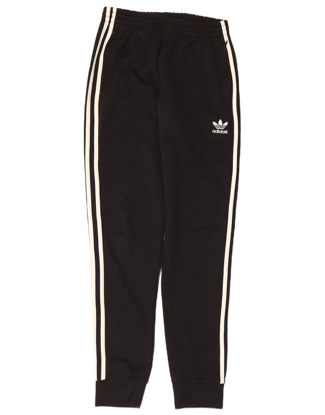 Męskie spodnie dresowe Adidas, małe, czarne, poliestrowe