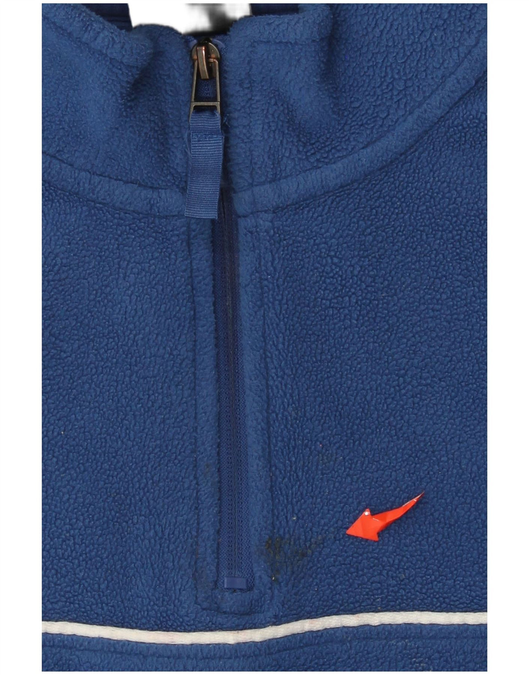 Męski sweter polarowy Umbro z graficznym zamkiem błyskawicznym, duży niebieski poliester