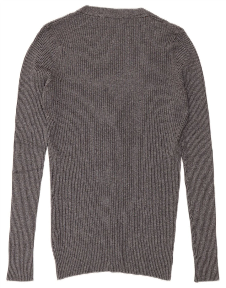 Męski sweter Zara, średnioszary, wiskoza