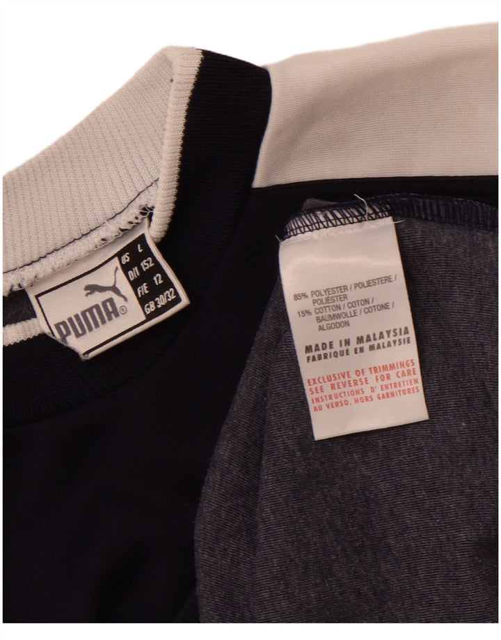 Bluza chłopięca Puma z grafiką, 11-12 lat, średni granat