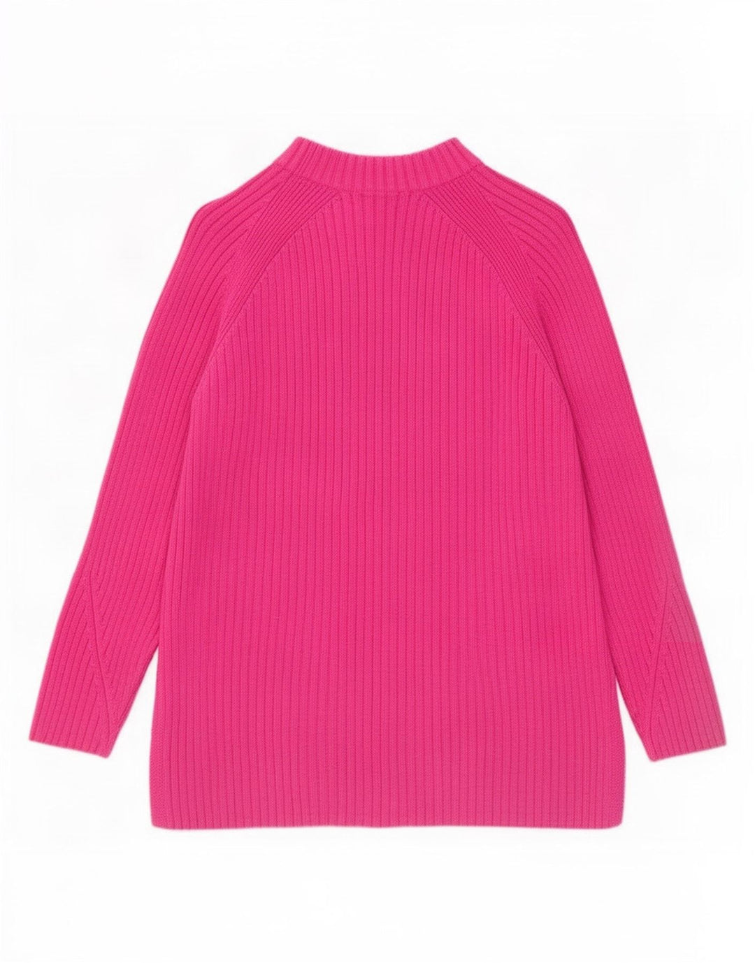 Marks & Spencer Damski sweter z golfem, UK 14, średni różowy, bawełniany