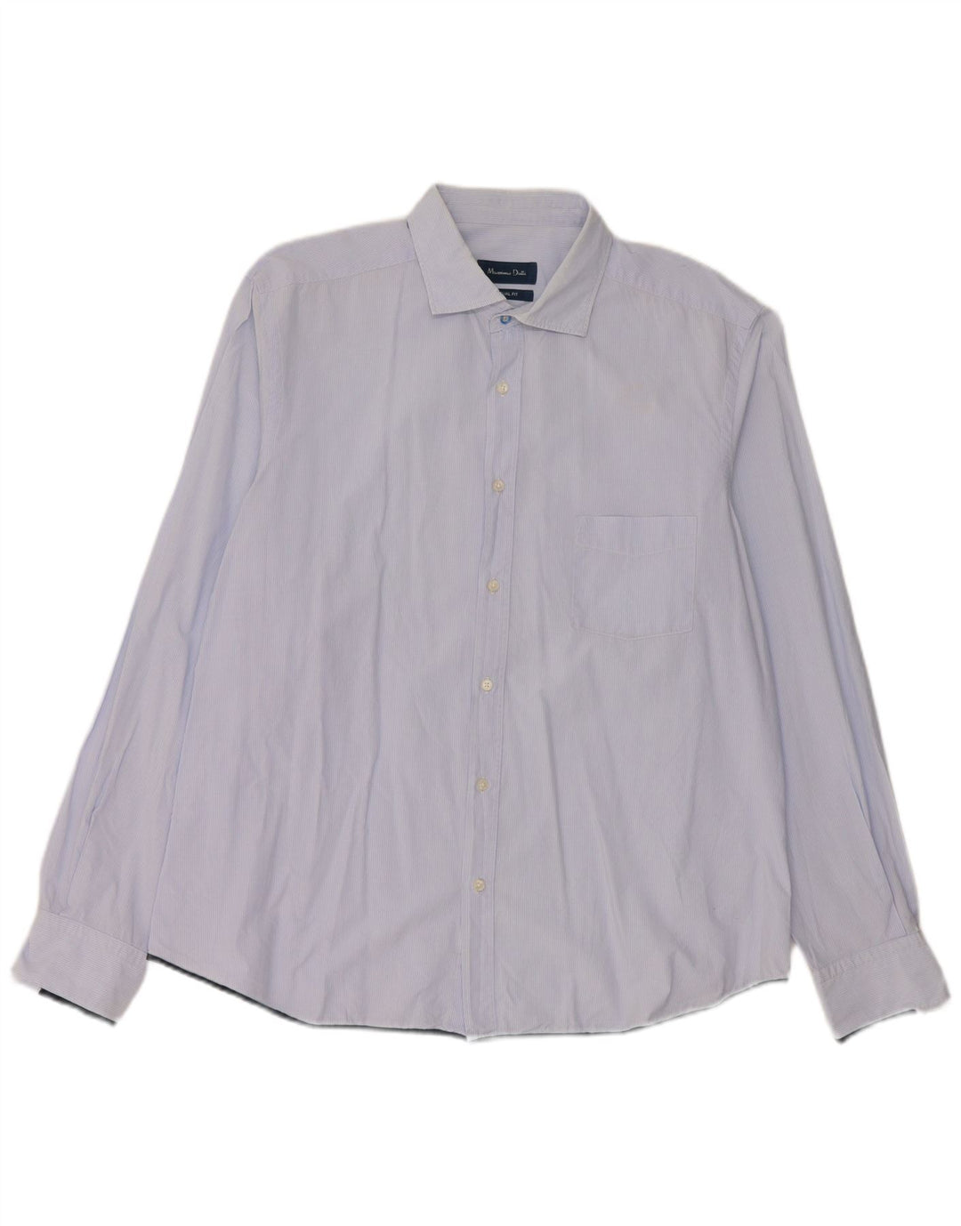 Męska koszula o swobodnym kroju Massimo Dutti 2XL w niebieskie prążki