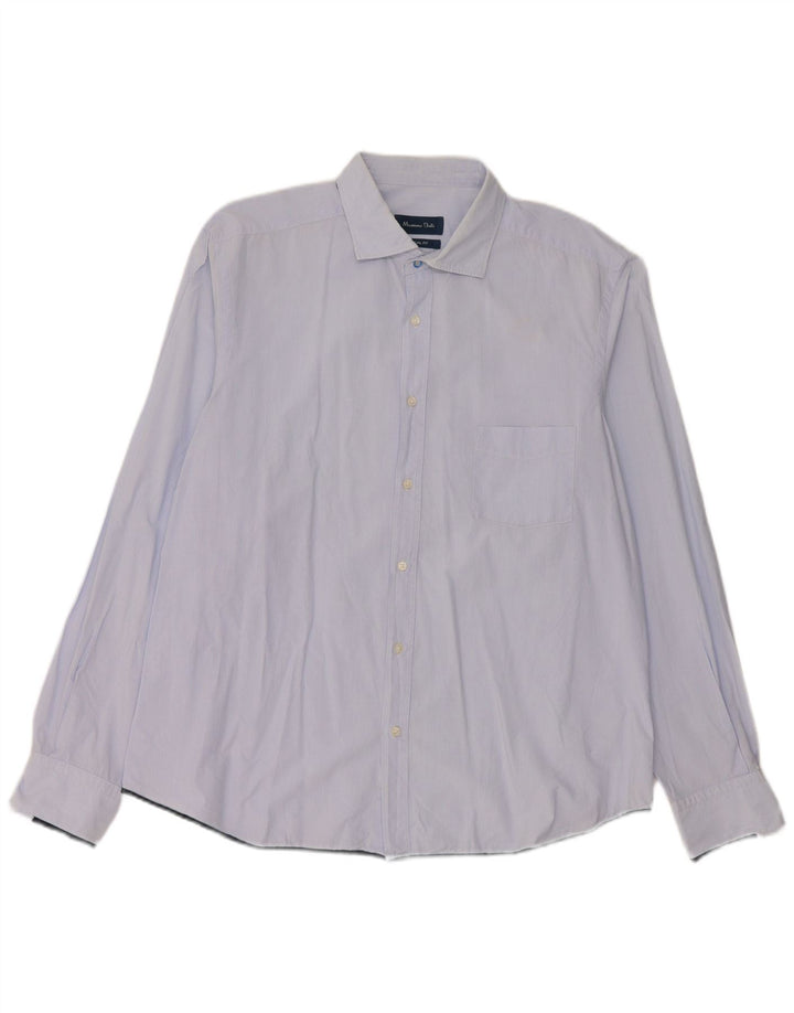 Męska koszula o swobodnym kroju Massimo Dutti 2XL w niebieskie prążki