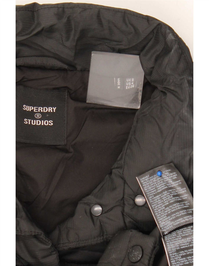 Krótka kurtka damska Superdry UK 8 Small Black Polyester