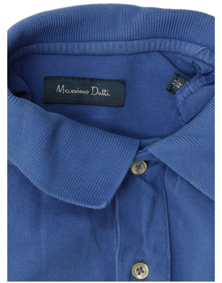 Męska koszulka polo MASSIMO DUTTI w kolorze średnioniebieskim