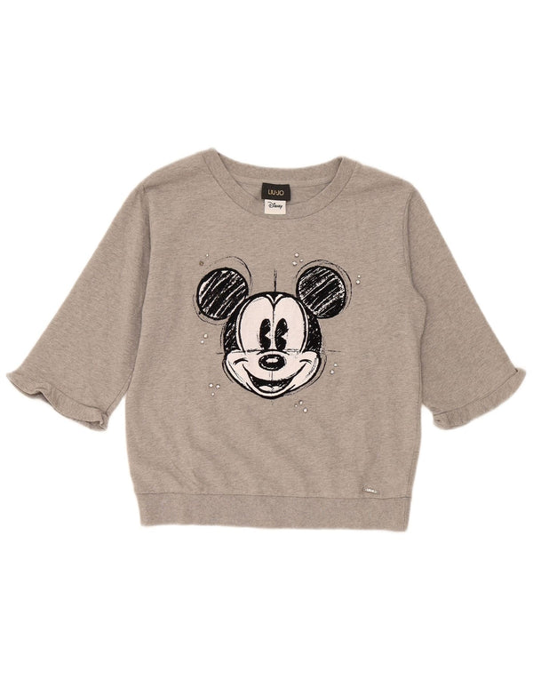 Damska bluza Liu Jo Disney Graphic Jumper UK 10, mała, szara, nakrapiana