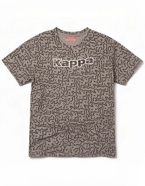 Kappa Damska koszulka graficzna Top UK 12 Medium Grey Cotton