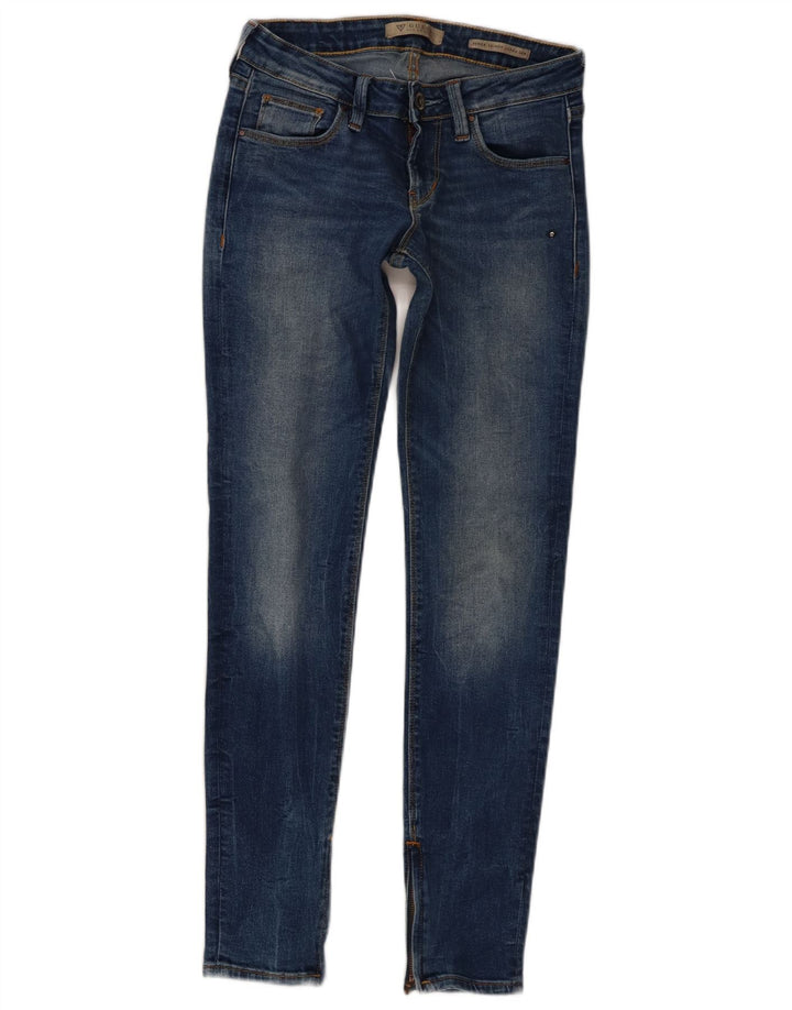 Damskie jeansy skinny z niskim stanem GUESS W26 L29 Niebieskie