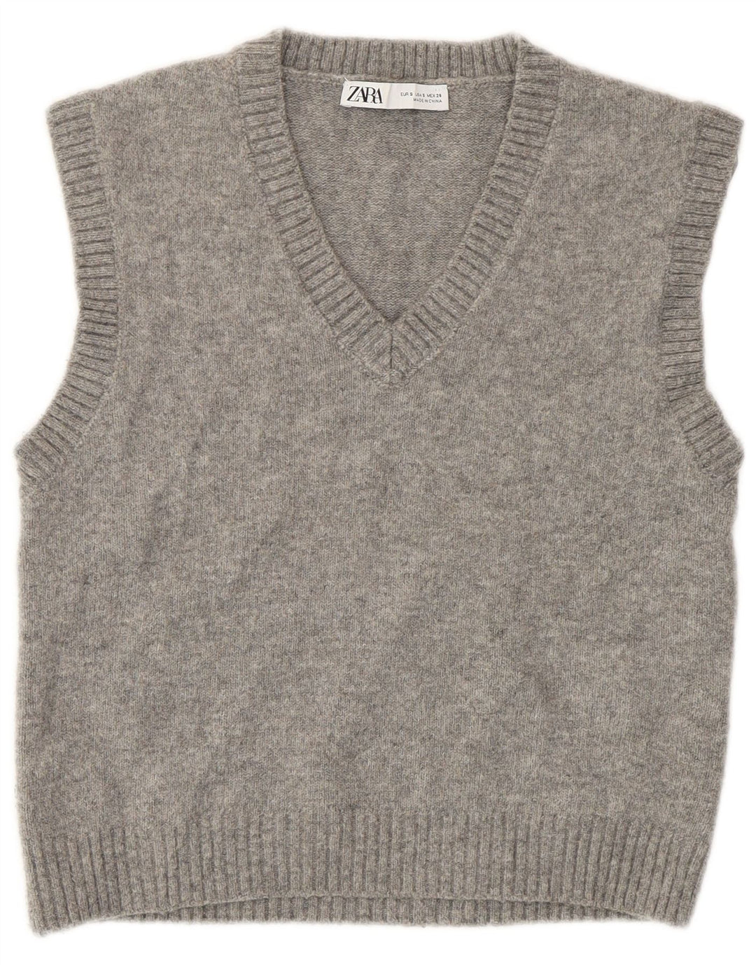 Damski podkoszulek Zara Crop Vest UK 10 Small Grey