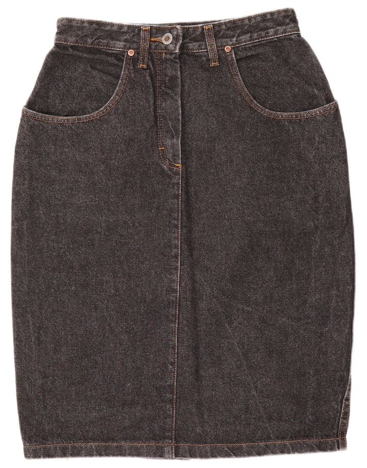 Damska spódnica dżinsowa LEE W26 L24 Czarna bawełna