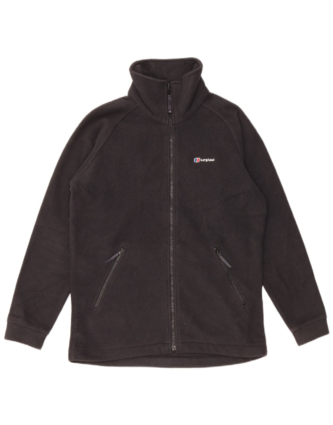 Damska kurtka polarowa oversize BERGHAUS UK 8, mała, czarna, z poliestru
