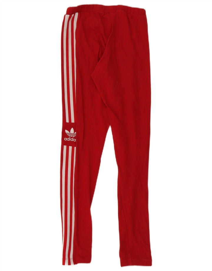 Damskie legginsy Adidas Graphic UK 8 Small Red Cotton