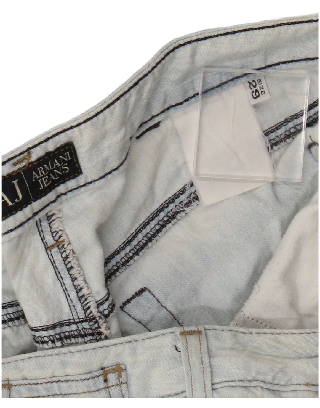 Damskie jeansy Bootcut ARMANI W29 L32 Niebieskie