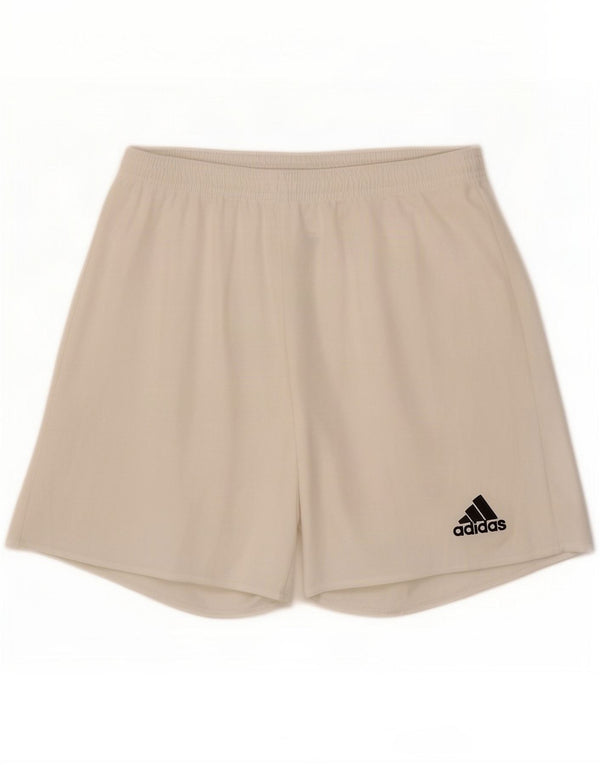 Męskie spodenki sportowe Climalite Adidas, małe, białe, poliestrowe