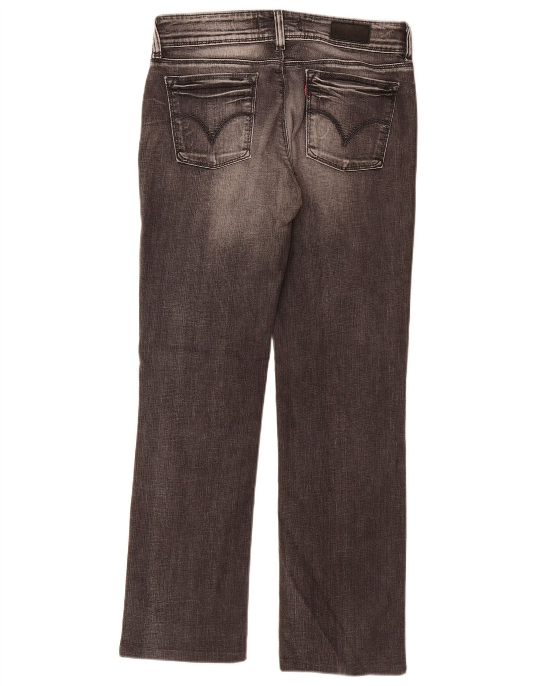 Damskie jeansy Levi's 570 Straight W32 L34 Szara bawełna