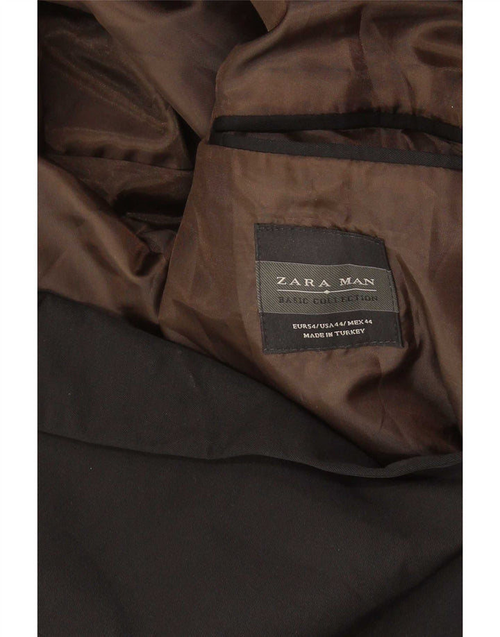 Zara Męska marynarka zapinana na 2 guziki EU 54 XL, czarna bawełna