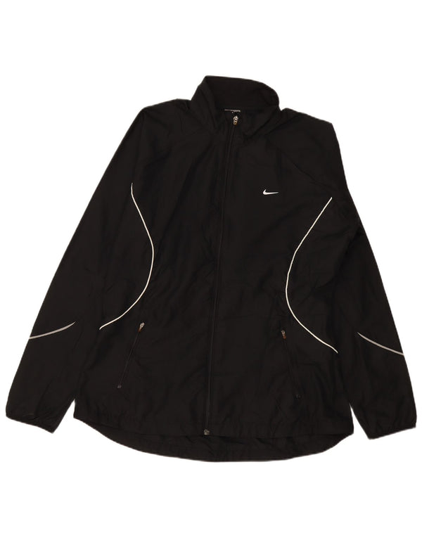 Damska kurtka dresowa Nike UK 16/18 XL, czarna, poliestrowa