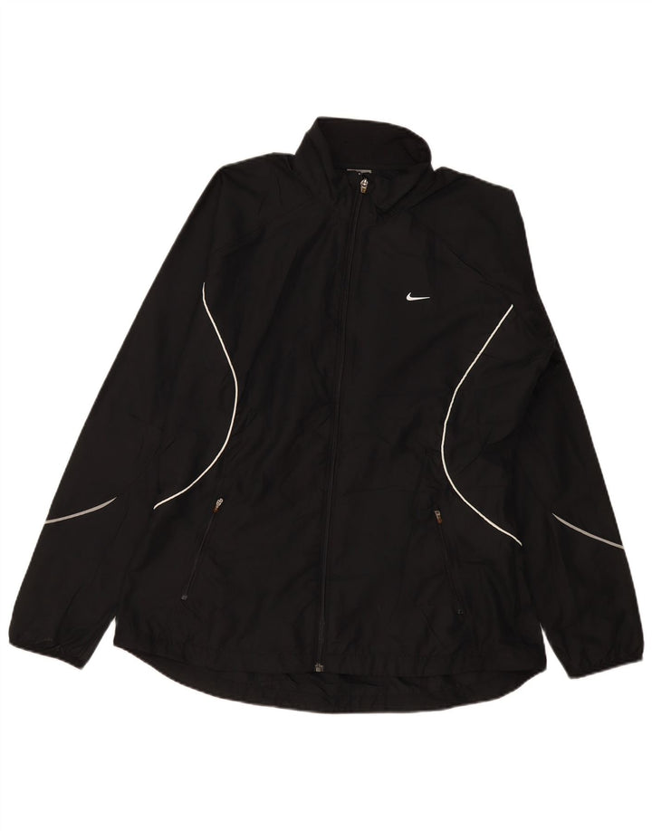 Damska kurtka dresowa Nike UK 16/18 XL, czarna, poliestrowa