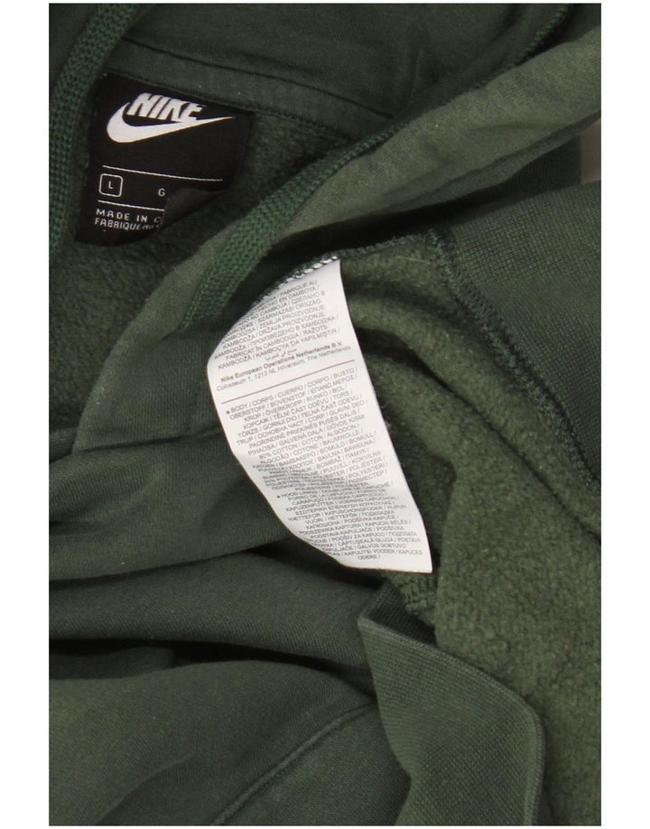Męski sweter z kapturem Nike, duży, zielony, bawełniany