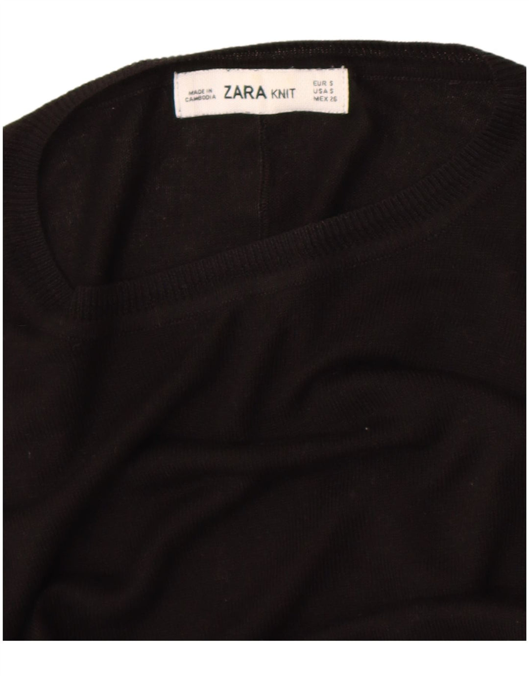 Sweter damski Zara Oversize z okrągłym dekoltem UK 10 Small Black