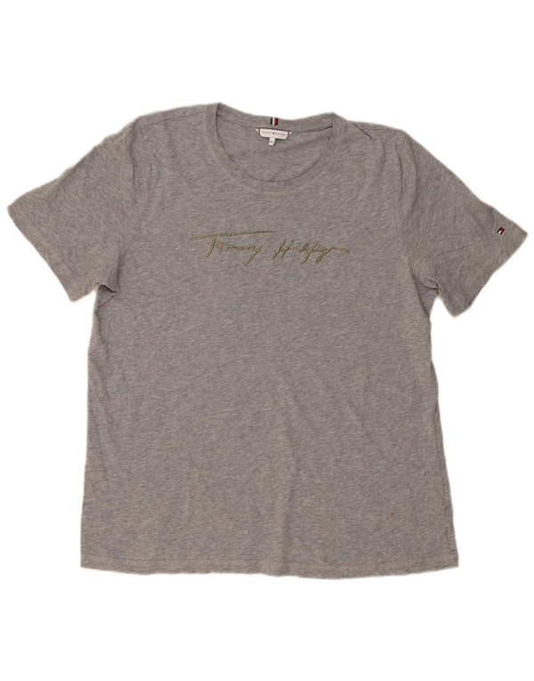 Damska koszulka graficzna Tommy Hilfiger Top UK 20 2XL Szara
