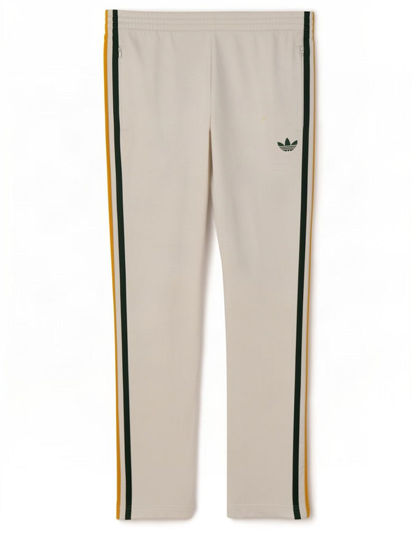 Damskie spodnie dresowe Adidas UK 10 Małe, białe, poliestrowe